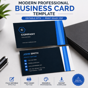 Modern Professional Business Card Mockup